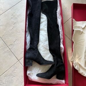 Valentino Garavani Black Over-the-Knee Boots